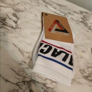 Palace S/M Red White Blue Black Socks Designer NWT